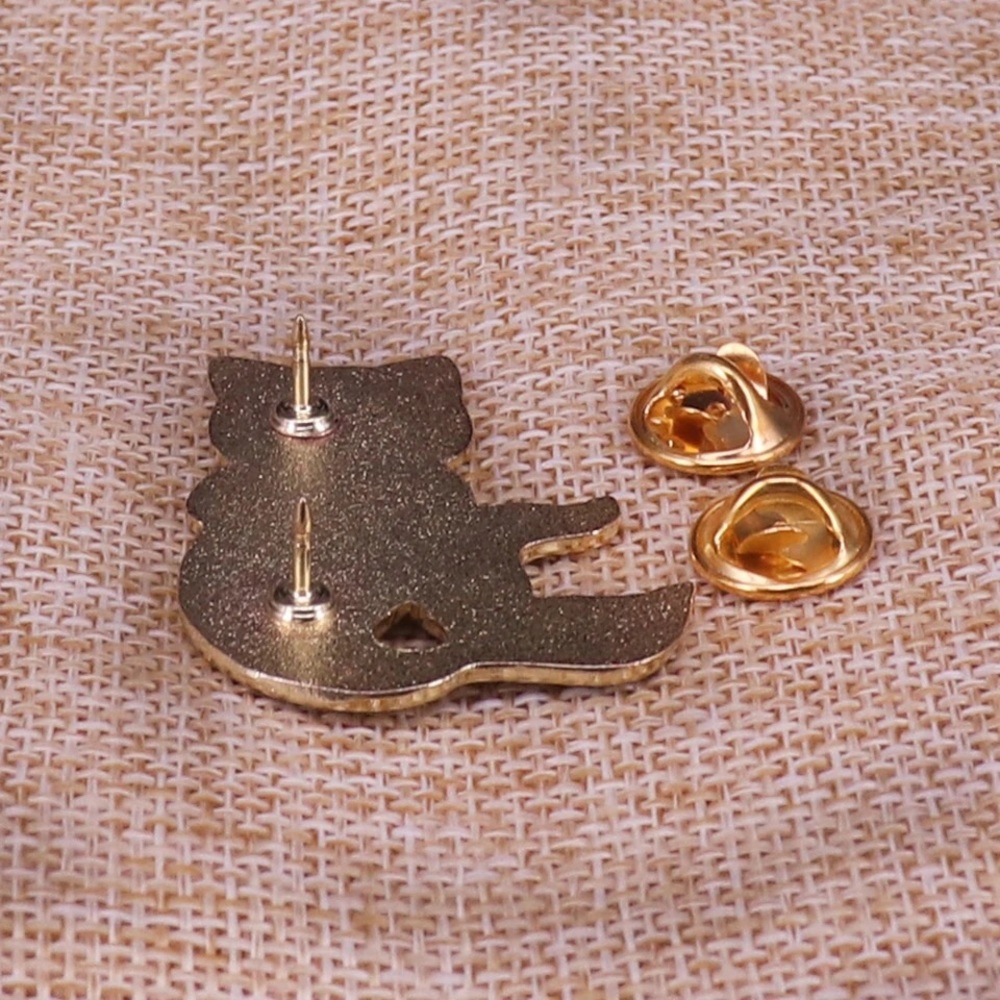 Cute Cat Mermaid Gold Enamel Pin - Picture 2 of 4